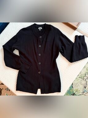 Like New Future Collective Soft Black Button-Up Cardigan Women’s Medium